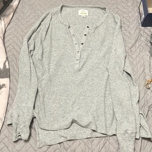 Offline/aerie oversized cropped waffle top